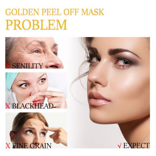 24K Gold Peel-Off Face Mask for Blackheads