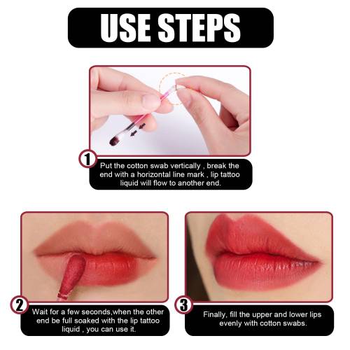 Cotton Swab Lip Gloss, Single-Use Tinted Lip Glaze