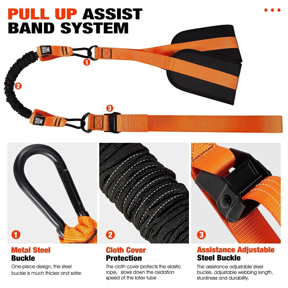 Pull-up assistance band with double foot system | zavevo