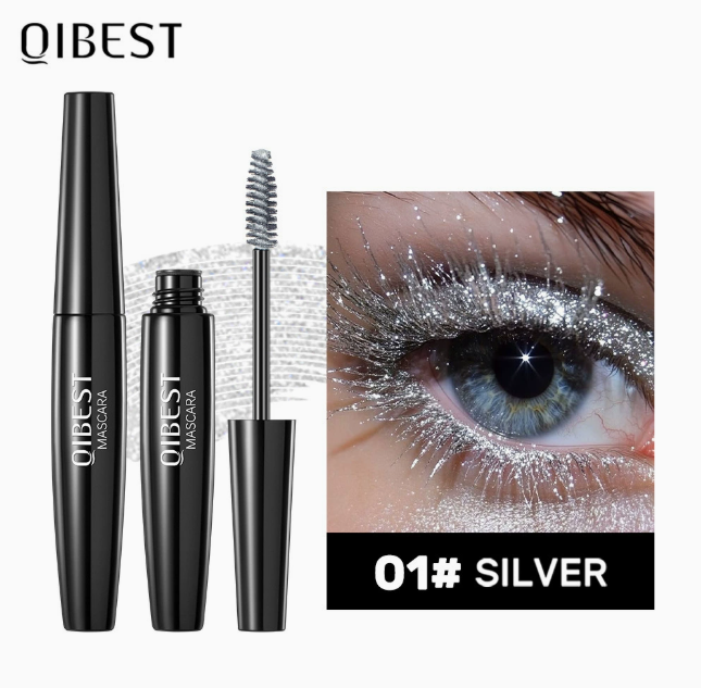 Glitter Mascara, Sparkle Top Coat for Lashes, Waterproof