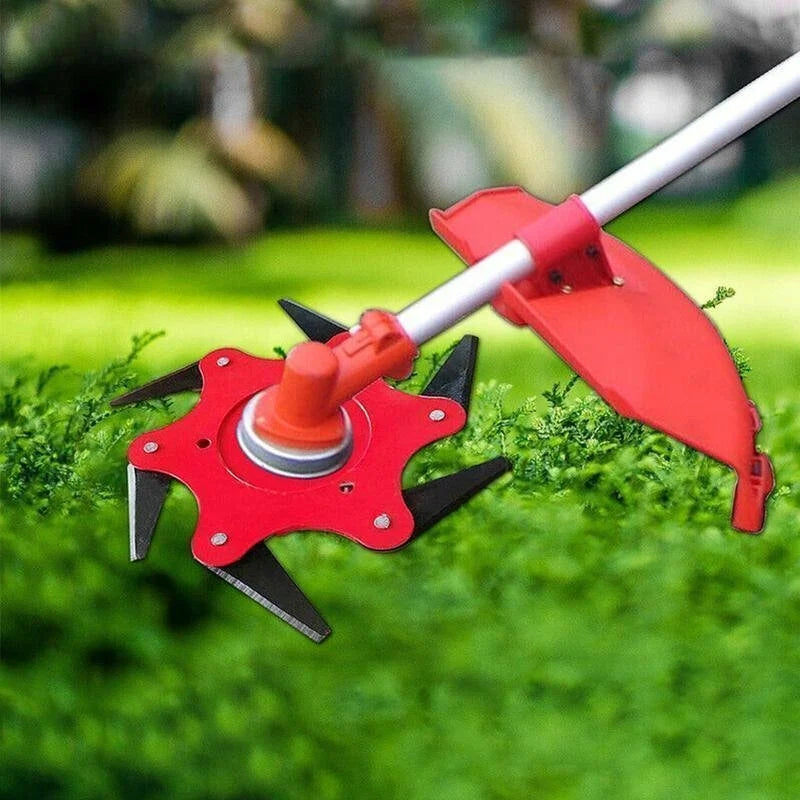 Universal 6-Steel Razor Trimmer Head – Perfect Lawn Edging