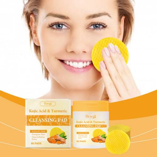 Turmeric Kojic Acid Cleansing Pads with Lemon