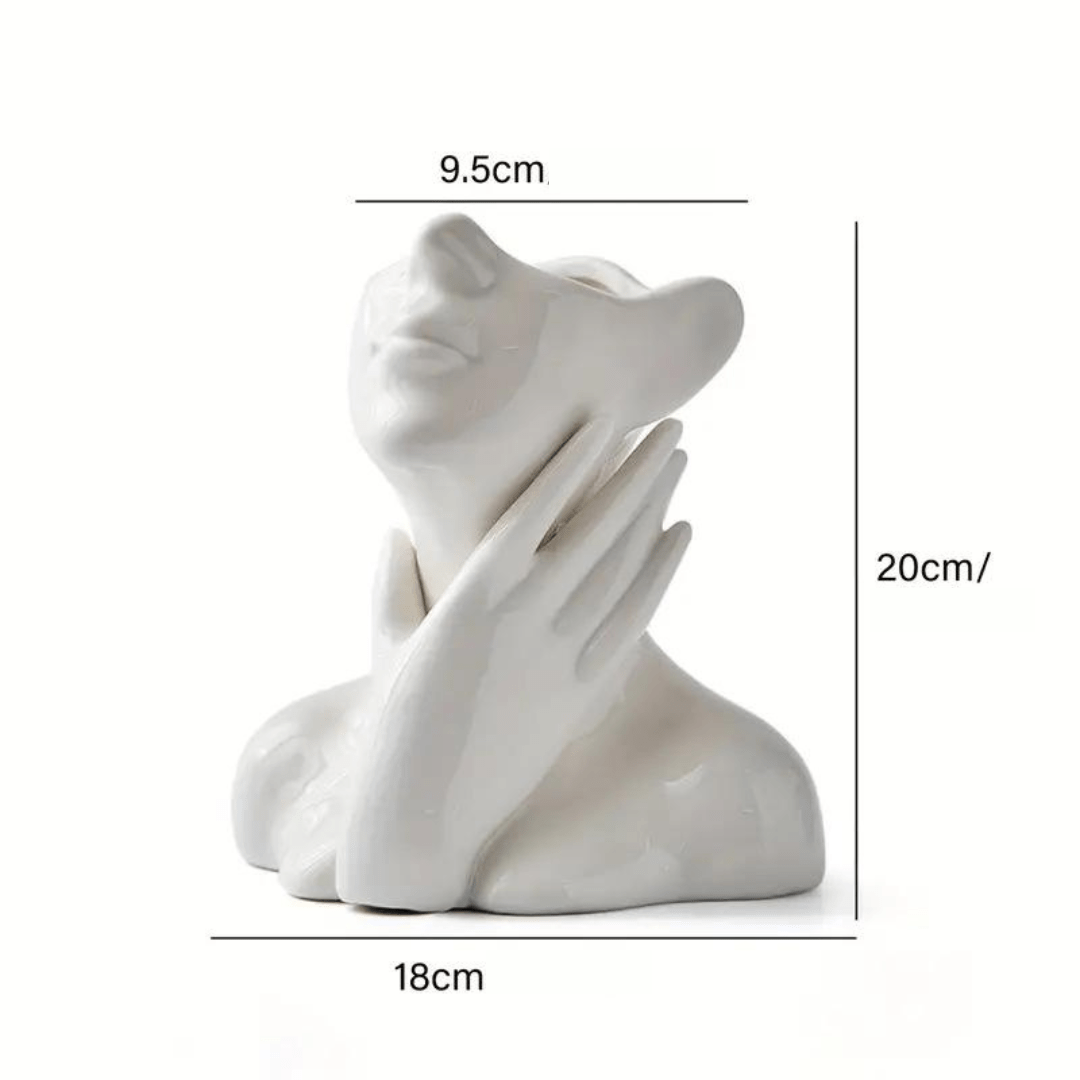 "Unique and Modern Ceramic Vase, Decorative Flower Vase for Living Room and Office" | zavevo
