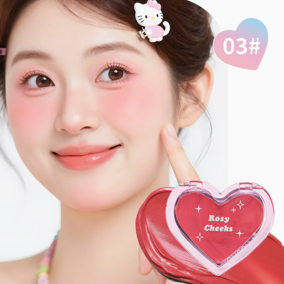 Multi-Use Cheek & Lip Cream Blush with Luminous Highlight, Natural Dewy Finish