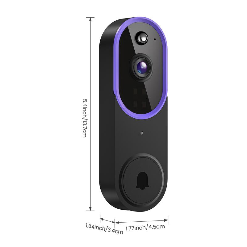 Wireless Video Doorbell Camera 1080P – Battery Smart Doorbell with Human Detection, Night Vision and 2-Way Audio