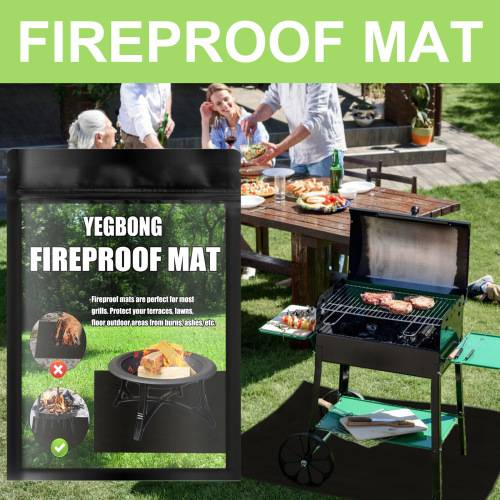 Black Fire Pit Mat
