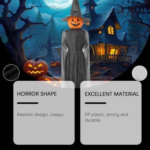 Halloween Pumpkin & Witch Hanging Decor