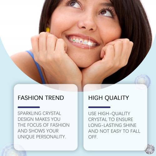 Crystal Tooth Gem Stickers
