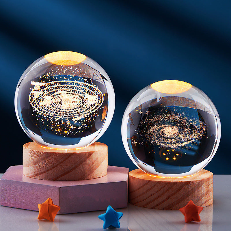 3D Crystal Ball Night Lamp zavevo