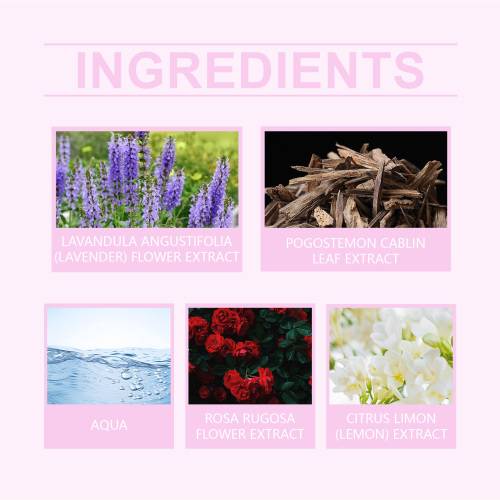 Pink Rose Perfume with Lavender & Patchouli