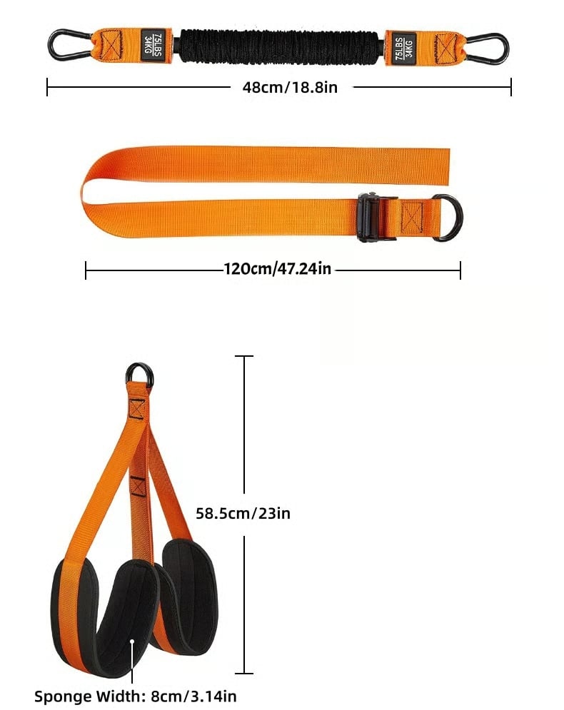 Pull-up assistance band with double foot system | zavevo