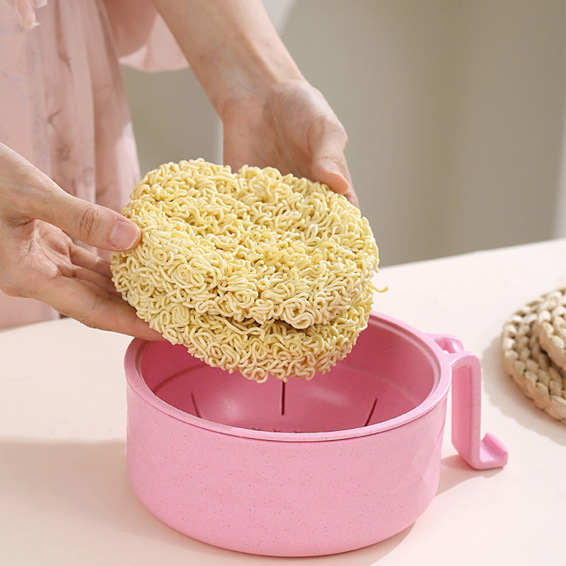 1200ml Microwave Ramen Bowls with with Strainer | zavevo