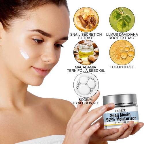 Snail Mucin 92% Moisturizer, Smoothing Face Cream
