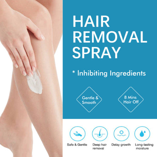 Hair Removal Spray for Underarms, Legs & Arms with Aloe