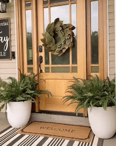 zavevo | UV Resistant Artificial Boston Fern | Lifelike, Waterproof & Maintenance-Free for Outdoor Décor