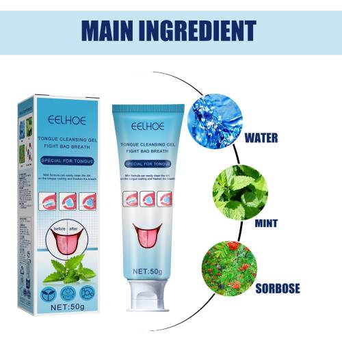 Tongue Cleaning Gel with Brush