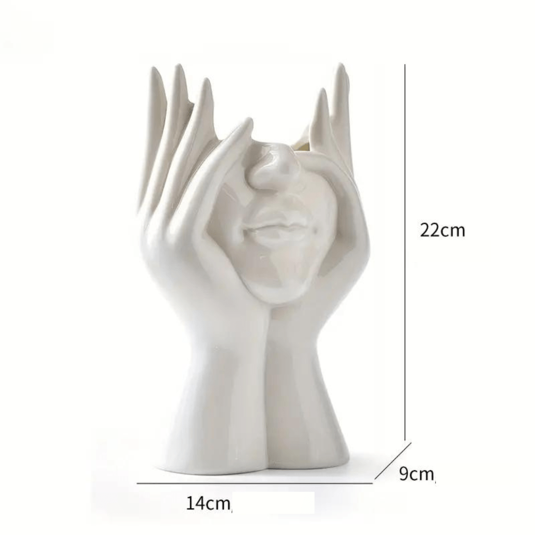 "Unique and Modern Ceramic Vase, Decorative Flower Vase for Living Room and Office" | zavevo