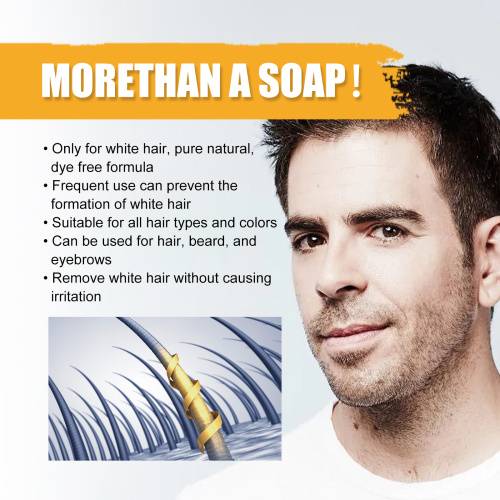 Men's Black Hair Shampoo Bar