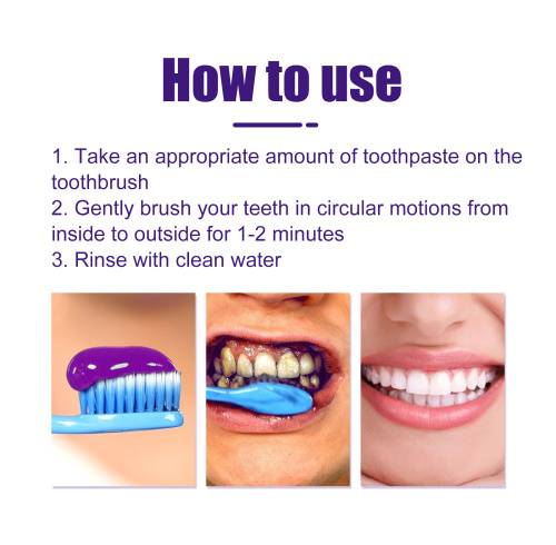 V34 Purple Whitening Toothpaste