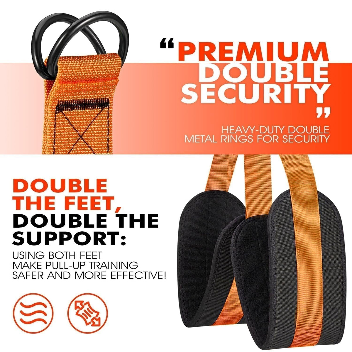 Pull-up assistance band with double foot system | zavevo