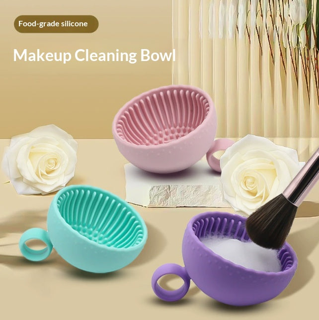 Cartoon Makeup Brush Cleaning Bowl for Brushes & Sponges