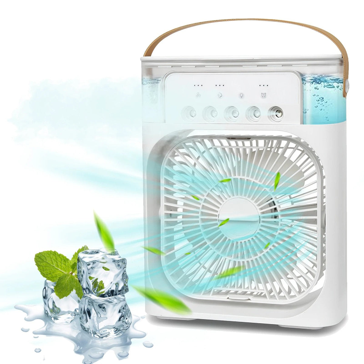 3-in-1 Portable Air Cooler with Humidifier and LED Night Lights | zavevo