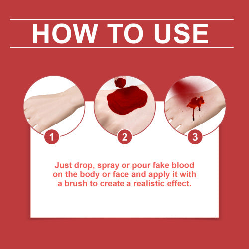 Halloween Fake Blood Set, Lifelike