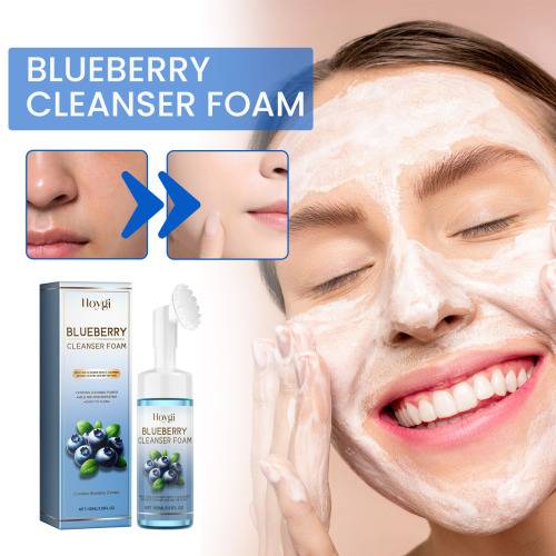 Blueberry Foam Face Cleanser with Coconut Water