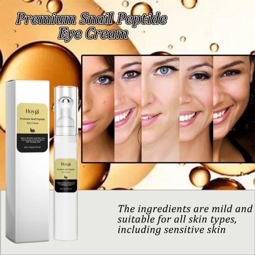 Snail Peptide Roller Eye Cream for Puffiness & Fine Lines