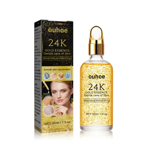 24K Gold Face Essence, Hydrating & Brightening Serum, 30 ml