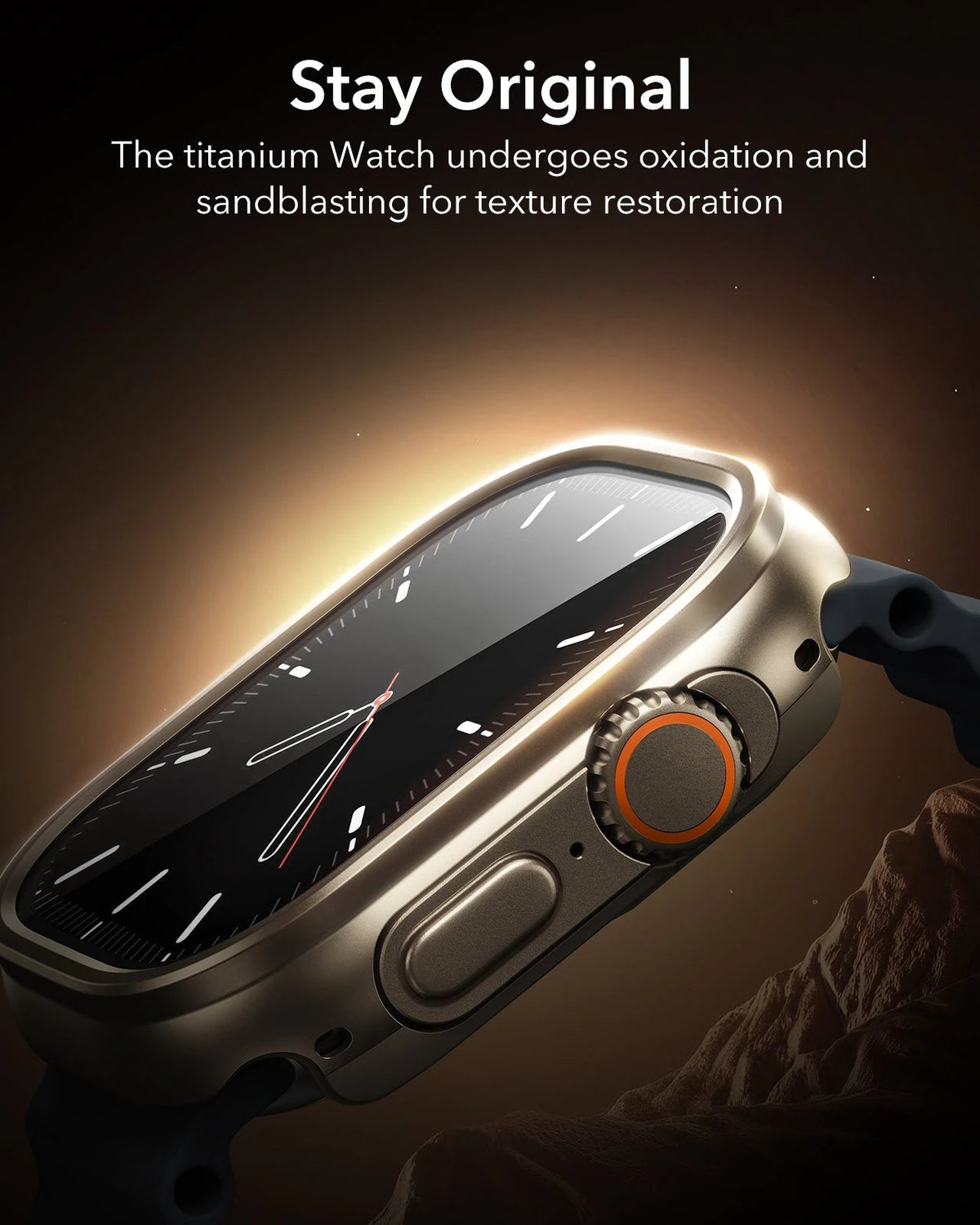 Equinox Watch Band Ultimate Bundle for Apple Watch - Navy Blue Band / Titanium Case