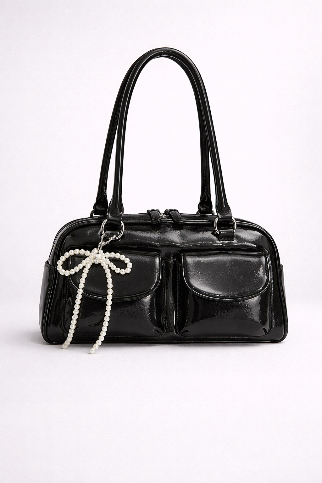 Black everyday Vegan leather bag  | Noto
