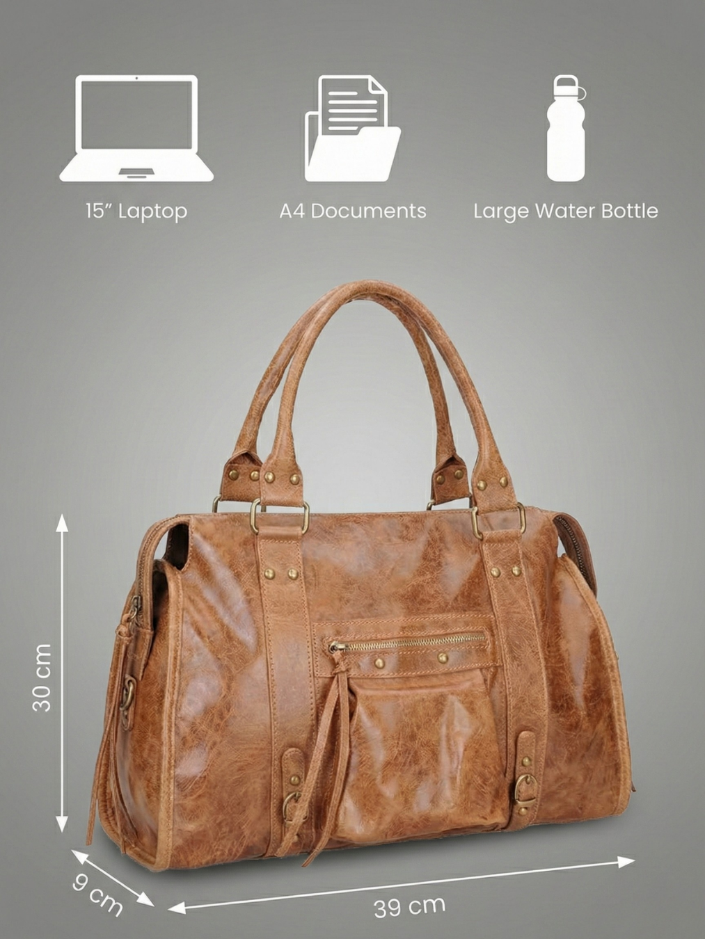 Brown Handbag for Work | Pavia