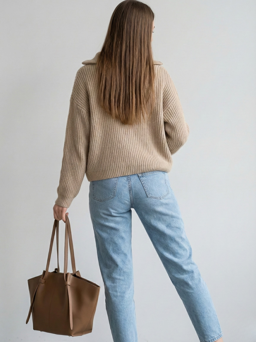 Brown tote bag for work | The Bologna