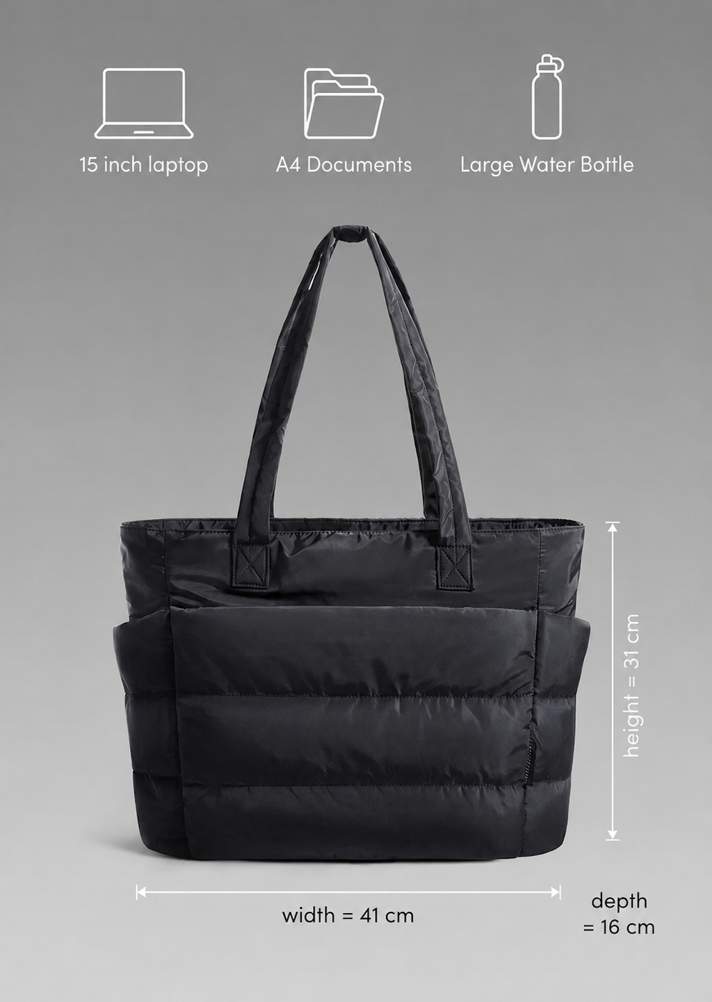 Puffer Quilted Tote Bag | Amsterdam