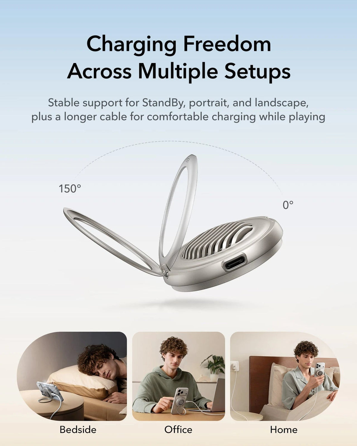 Cyclone 25W Magnetic Charging Pad with CryoBoost - Silver - 1 Set