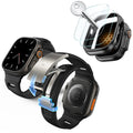 Equinox Watch Band Ultimate Bundle for Apple Watch - Black Band / Black Case