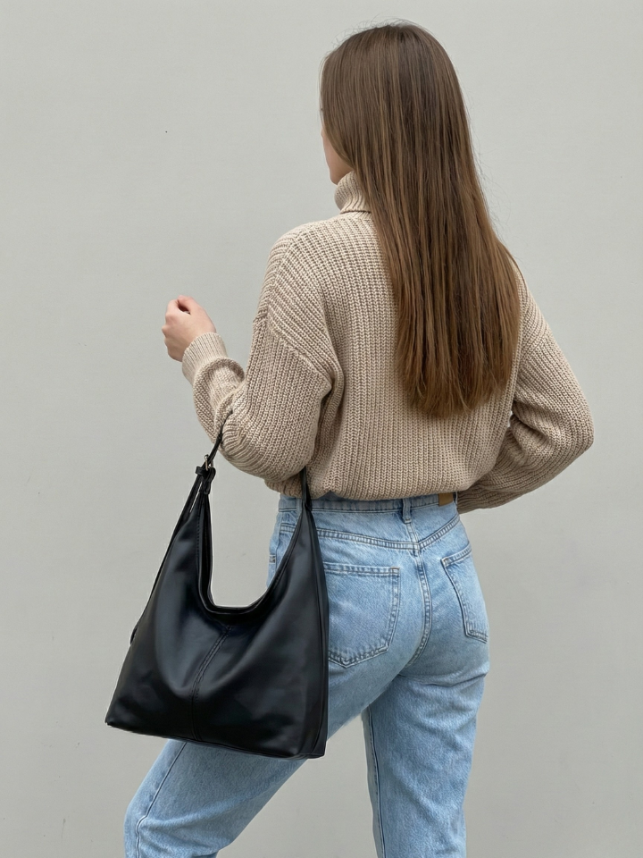 Faux leather tote bag for work | Ferrara