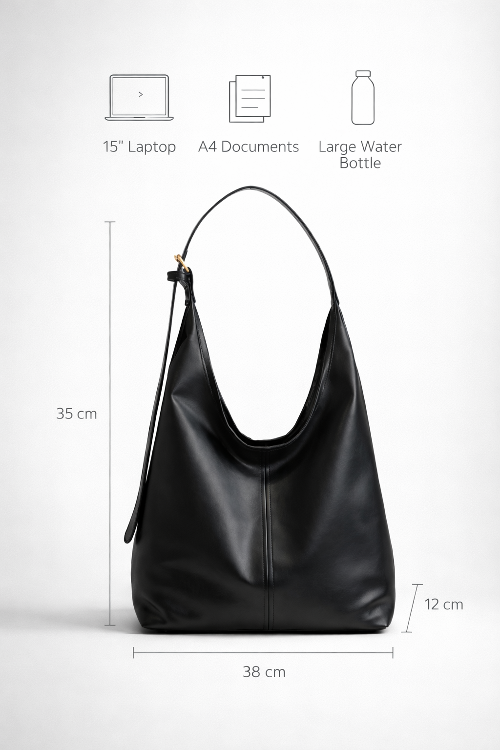 Faux leather tote bag for work | Ferrara
