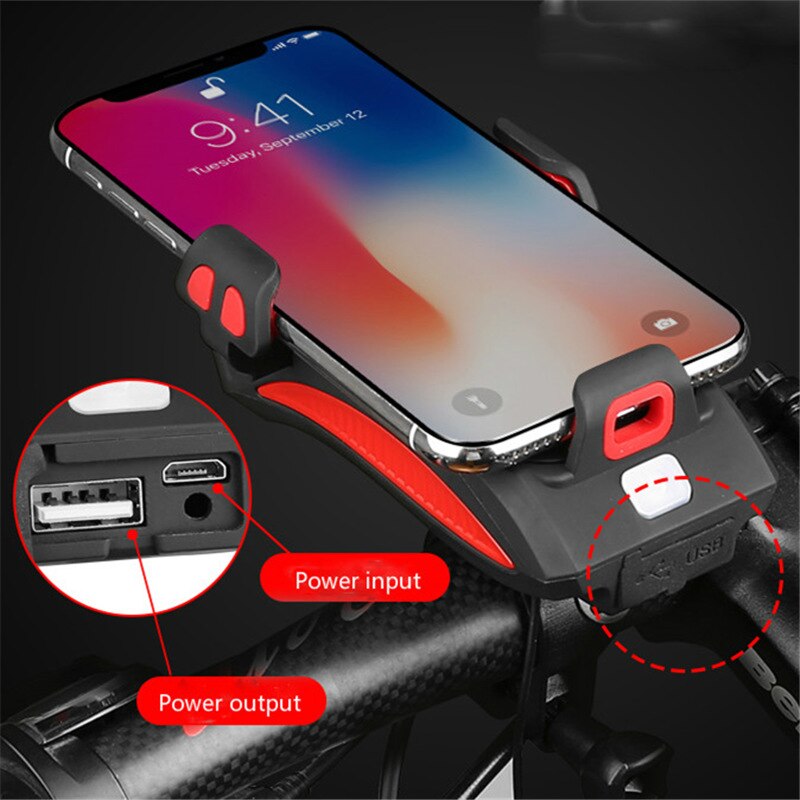 4-in-1 Bike Phone Holder with Powerbank zavevo