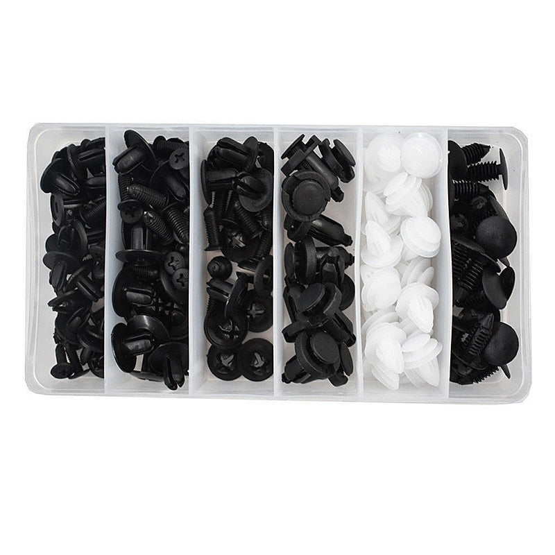 100pcs Auto Fastener Pin Rivet Bumper Car Clip Kit | zavevo