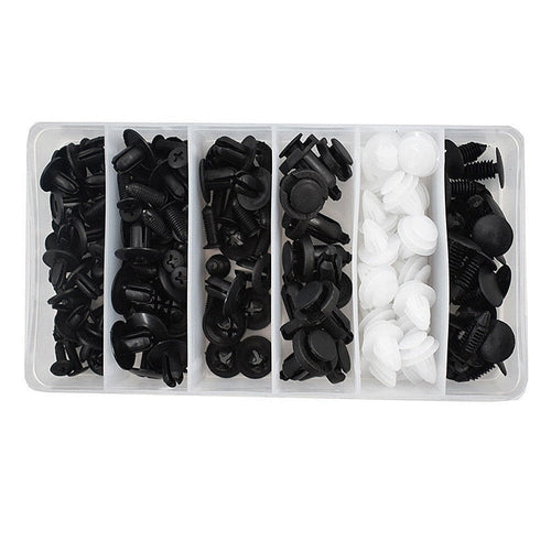 100pcs Auto Fastener Pin Rivet Bumper Car Clip Kit | zavevo
