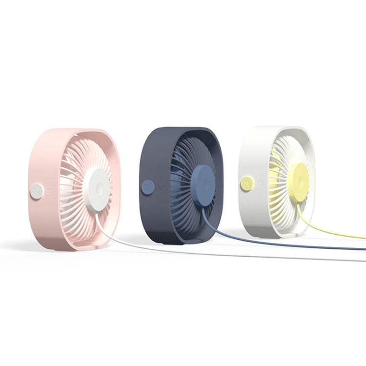 360 Degree Rotation  Wind 3 Speeds Mini USB Desktop Fan (Pink) | zavevo
