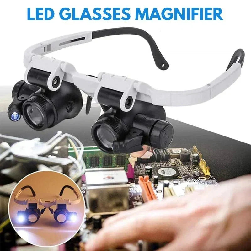 zavevo | LED Magnifying Glasses with 8x, 15x, and 23x Magnification for Detailed Viewing and Precision Work