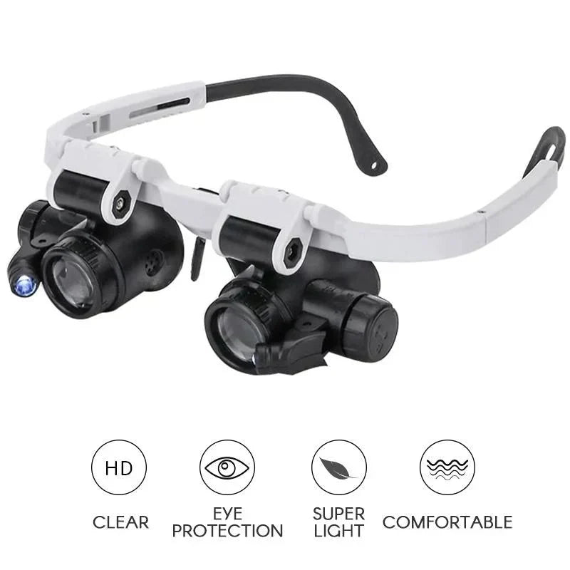 zavevo | LED Magnifying Glasses with 8x, 15x, and 23x Magnification for Detailed Viewing and Precision Work