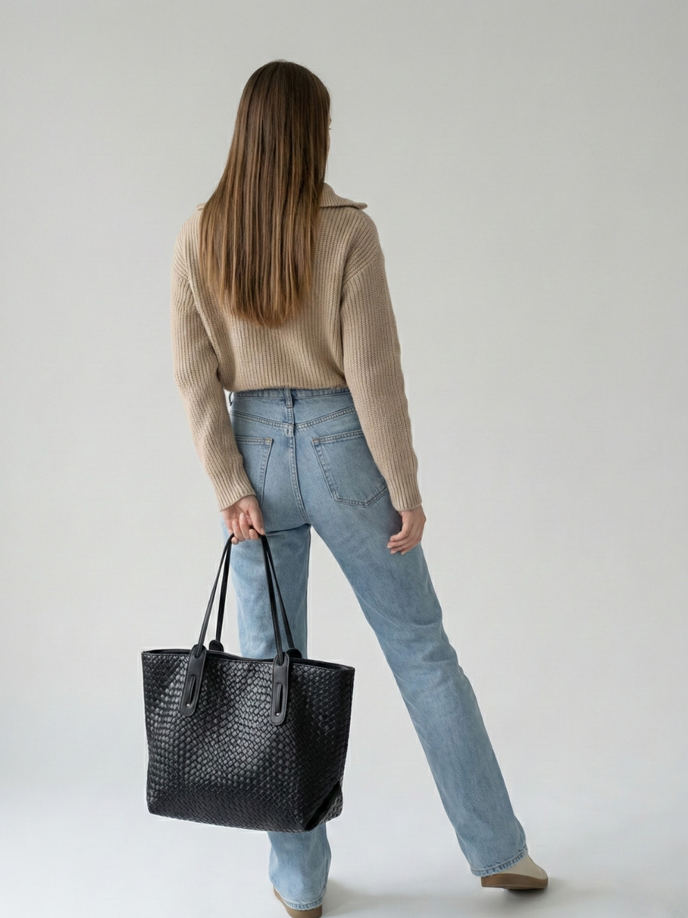 Large Vegan leather bag for work | The GENOVA