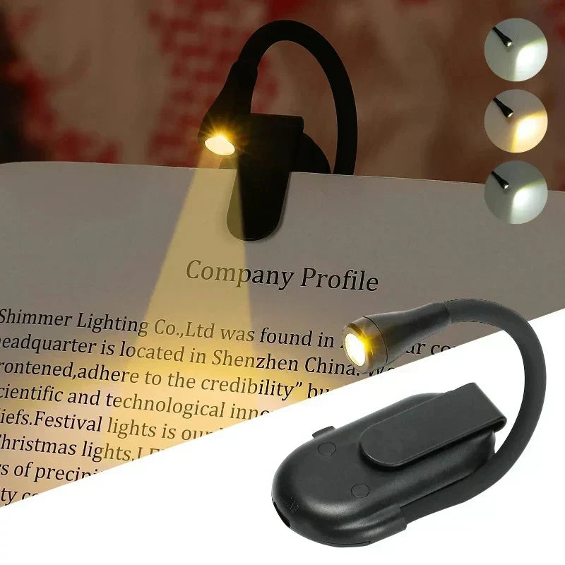 - Reading lamp book clamp rechargeable zavevo