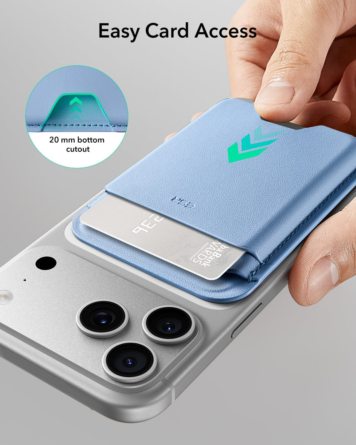 Magnetic Wallet Boost (HaloLock) - Blue