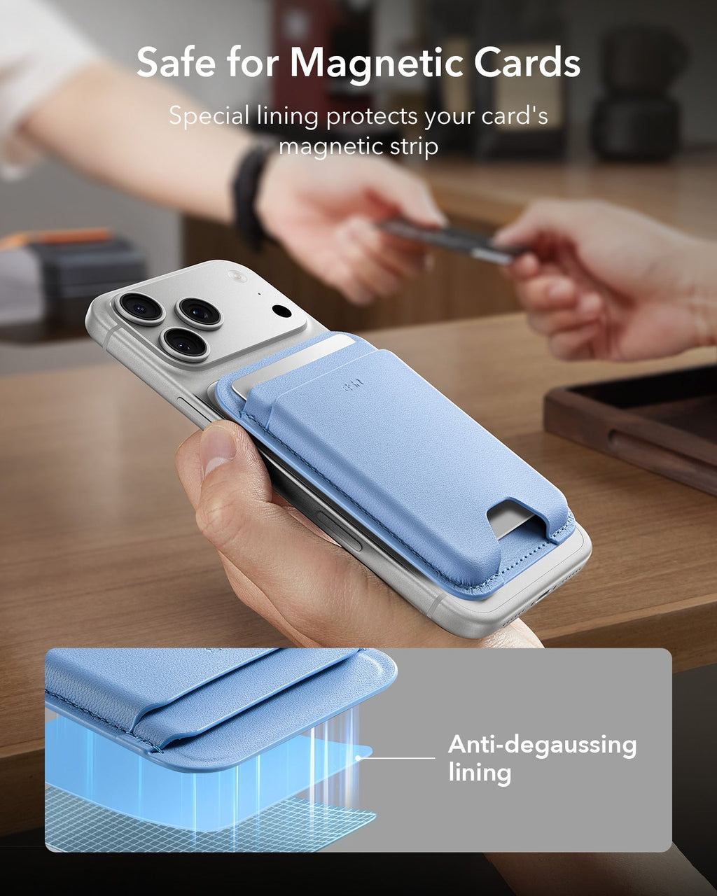 Magnetic Wallet Boost (HaloLock) - Blue