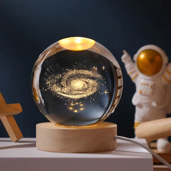3D Crystal Ball with LED Lighting | Glowing Ball for Bedroom and Decoration | Perfect Gift | zavevo